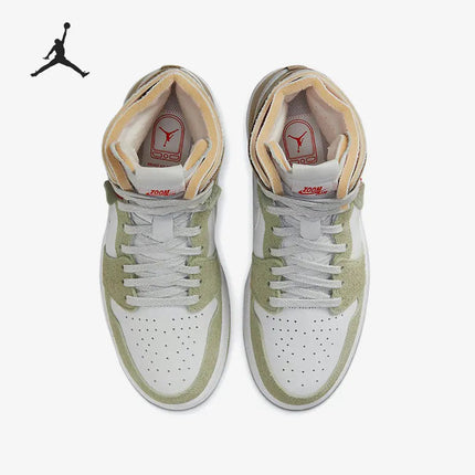 Scarpe da basket da donna Nike Authentic Air Jordan 1 Zoom AJ1 CT0979-102 platinumshop