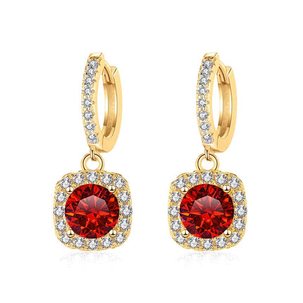 JoyceJelly 1ct GRA Certified Moissanite Earrings For Women 18 Color VVS D Solid Sterling Silver 925 Plated 18K Gold Fine Jewelry PlatiNum