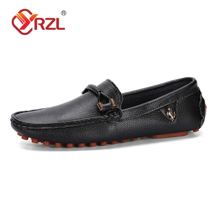 YRZL Mocassini da uomo Scarpe in pelle fatte a mano Scarpe da guida casual Scarpe slip-on Mocassini comodi di lusso Scarpe da uomo Taglie forti 37-48
