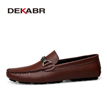 DEKABR Mocassini estivi Uomo Mocassini di marca di lusso Scarpe da uomo Mocassini in pelle Scarpe Slip on Mocassini da lavoro antiscivolo per uomo