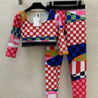 long sleeve yoga set / S