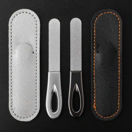 Stainless Steel Diamond Grit Nail File for Hard Thick Nails Durable Hypoallergenic Manicure Pedicure Tool Reusable Finger Toe Ca 2026