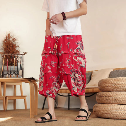Pantaloncini da Spiaggia Estivi 2026 da Uomo, in Cotone Traspirante, Comodi, Casual, a Gamba Larga, Taglie Forti fino alla 8XL