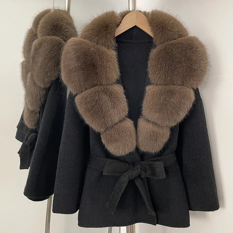 Fur Coat Eco-friendly Winter Clothes Woman Jacket with Fur Korean Reviews Many Clothes Outer Coat Ladies Outerwears Faux Fur