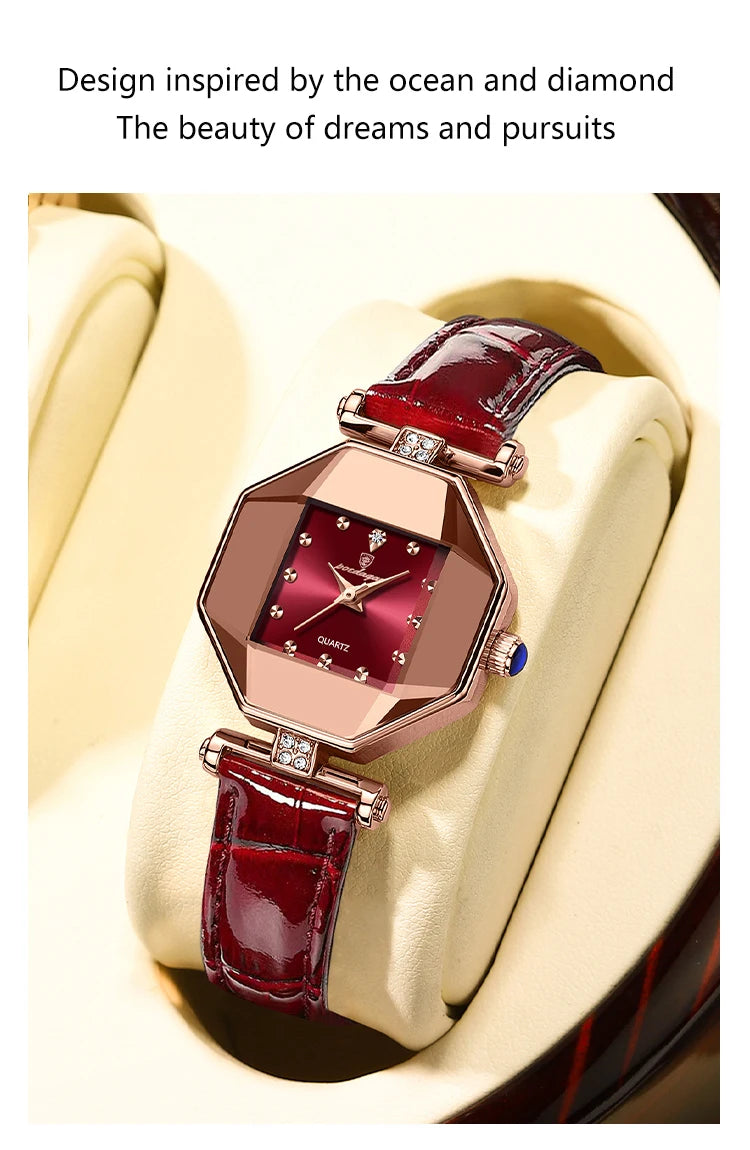 POEDAGAR Orologio da donna di alta qualità Orologi al quarzo in pelle impermeabile per donna Orologio da polso da donna casual di moda di lusso regalo Reloj platinumshop