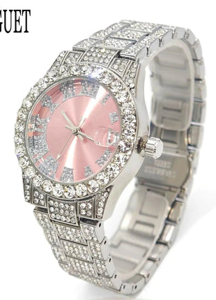 Orologio da Donna UNIGUET di Lusso alla Moda, Elegante Quadrante Piccolo con Diamanti Rosa, Mini Orologio da Polso al Quarzo Bling-Bling da Donna, Regalo platinumshop