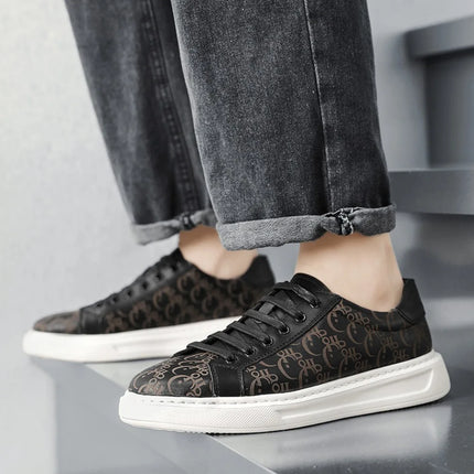 2026 Sneakers Casual Mens Designer Easy Matching Luxury Board Shoes Fashion Split Leather Flat Platform Gym Shoes