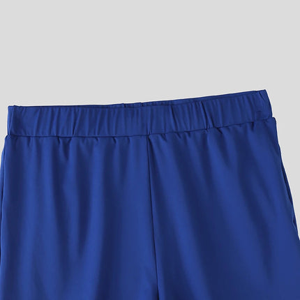 INCERUN Set da uomo Stampa Allenamento estivo T-shirt a maniche corte casual e pantaloncini Set da due pezzi Streetwear 2025 Abiti da uomo di moda platinumshop