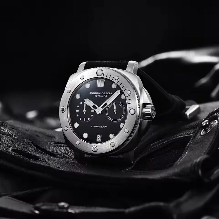 Orologi da Polso Meccanici PAGANI DESIGN con Vetro Zaffiro e Rivestimento AR, Orologio di Lusso da Uomo, Movimento CAL.2C10