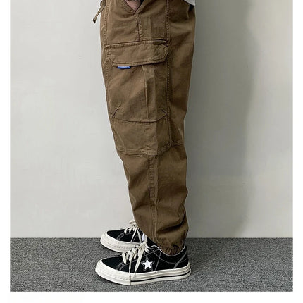 High Quality Cotton Cargo Pants For Men Japanese Streetwear Plus Size Tactical Pants Harajuku Casual Joggers Fashion Trousers