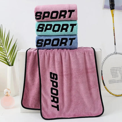 Asciugamano sportivo da palestra Asciugamano da bagno in fibra ultrafine Allenamento Yoga Asciugamani da spiaggia Asciugatura rapida Esercizio Assorbimento del sudore Asciugamano ad asciugatura rapida