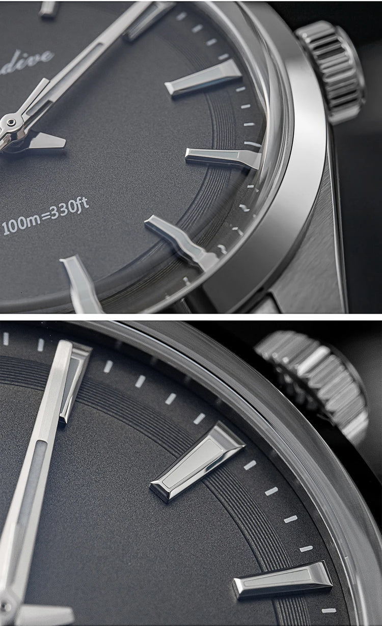 ADDIESDIVE AD2066 Men's Luxury Watch VH31 10Bar Waterproof BGW9 Super Luminous 316L Stainless Steel Reloj Hombre Quartz Watches