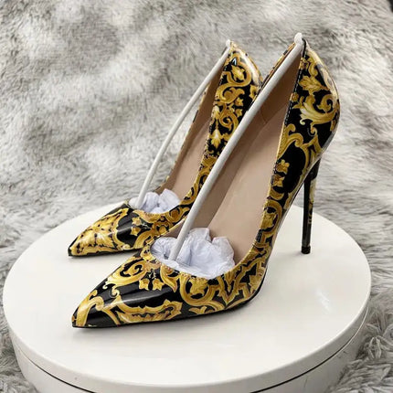 NoEnName_Null Nero Graffiti Colorato Décolleté da donna Donne sexy Tacchi alti Festa di nozze Scarpe da donna Tacchi a spillo Accetta personalizzato platinumshop