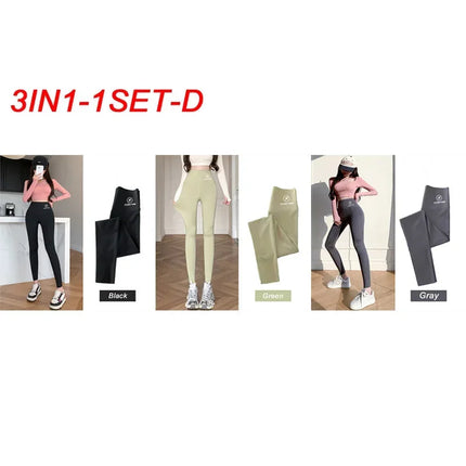 M-XL Shark pants women wear spring  autumn winter thin high-waisted belly lift hip yoga tights small feet black leggings PlatiNum