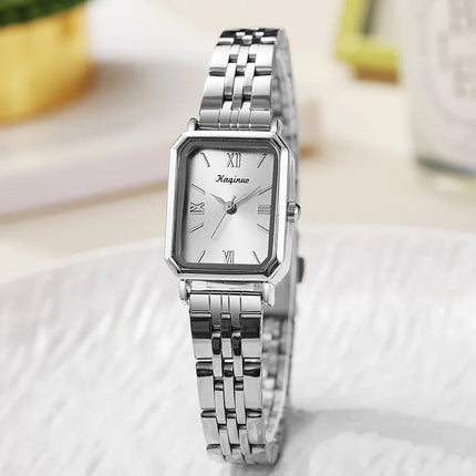 Orologio rettangolare in oro da donna cinturino regolabile in acciaio inossidabile orologio da donna regalo di lusso orologi da polso al quarzo Relojes Para Mujer platinumshop