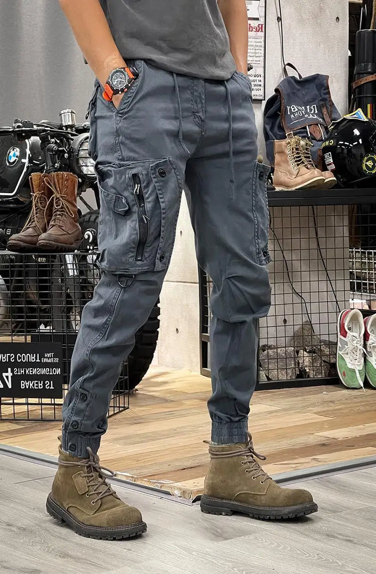 2025 New Men's Cargo Pants Tactical Military Work Pants Outdoor Jogger Casual Trousers Straight Leg Spring Autumn Utility Pants