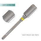 HYTOOS Safety Nail Drill Bits 13mm Barrel Dust Proof D4S Right-handed Carbide Drill Bits for Nails Electric Manicure Drills Tool