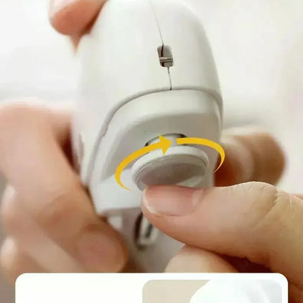 2 In 1 Electric Nail Clippers Manicure Anti-Splash Nail Trimmer For Baby Finger Toe Scissors Pedicure Thick Nails Cutter Tools