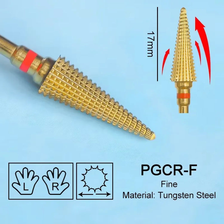 Carbide Large Cone Nail Drill Bits Electric Milling Cutter For Gel Polish Removal Grinding DIY Home Salon Manicure Pedicure Nail Art Accessories Supplies