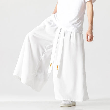 Pantaloni a Gamba Larga da Uomo, Stile Streetwear, Tinta Unita, Casual, Comodi, Vintage, Oversize, per Primavera ed Estate
