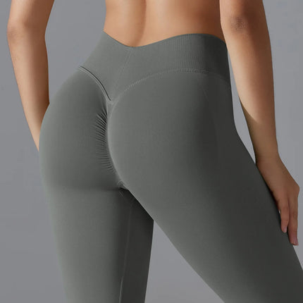 Fitness Sports Leggings Women's High Waist Seamless Yoga Legging Scrunch Butt Breathable Push Up Sports Pants Women Gym Tights PlatiNum
