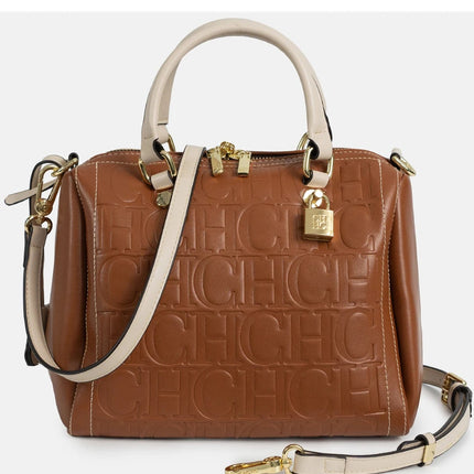 CH Autumn/Winter Christmas Fashion PU Material Lock Lock Design Women's Crossbody Bag 2025 Designer New Handbag Trendy Brand PlatiNum
