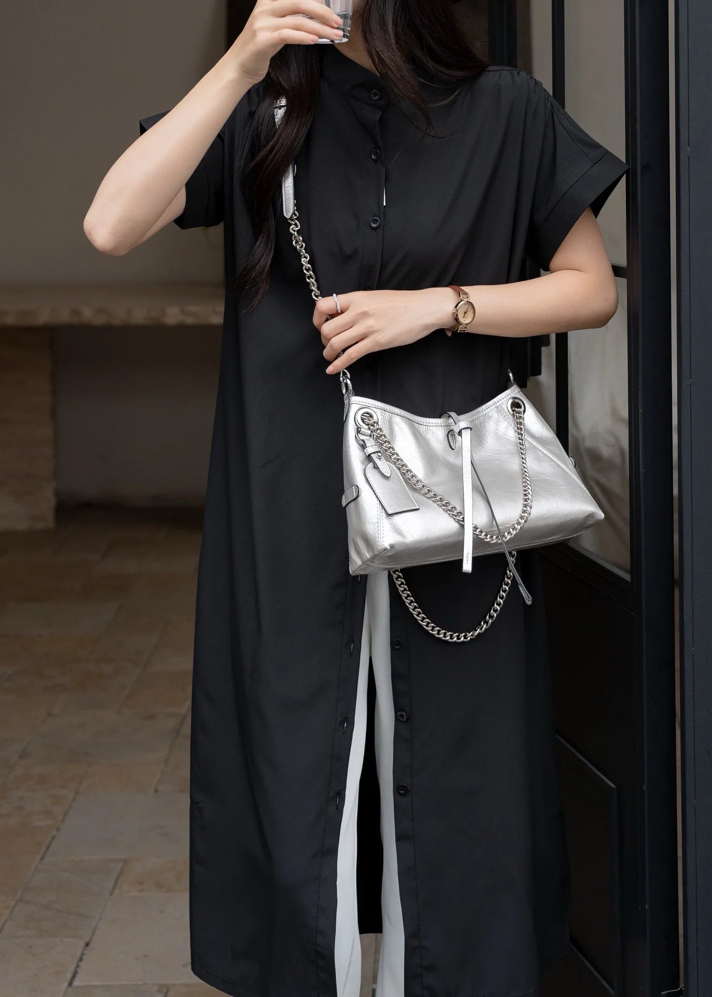 Women's Soft Top Grain Leather Tote Bag - Large Capacity Crossbody Shoulder Underarm Bag, Stylish Versatile Shopping Handbag