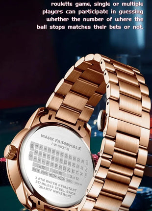 Mark Fairwhale 5031 Nuovo orologio al quarzo da uomo di marca superiore quadrante digitale rotante intrattenimento freddo orologio da notte impermeabile reloj platinumshop