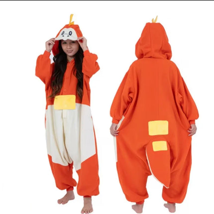 Mewtwo Anime Pajamas Greninja Kawaii Lucario Mew Cosplay Clothing Winter Warm Couple One-Piece Pajamas Home Clothes Nightwear