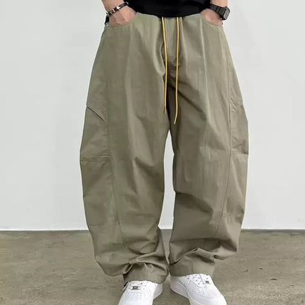 Mens Cargo Jogger Pants American Outdoor Multi Pocket Loose Baggy Lightweight Casual Trendy Fashion Hiking Streetwear Pants