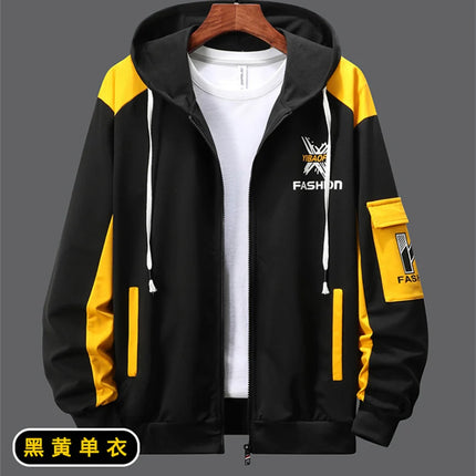 2027 New Style Men Cardigan and Pants Casual 2 Piece Set Sportswear Spring and Autumn Men's Clothing Printed Tracksuits Hoodies