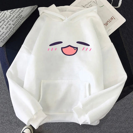 Tako Takodachi Face Hoodie Anime Hololive Hoodies Winter Women Spring/Autumn Tops Unisex Sweatshirt Vintage Harajuku Sudaderas