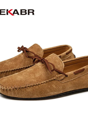 Dekbr Casual uomo scarpe in vera pelle estate traspirante verde mocassini da uomo scarpe in pelle Sapato Masculino Zapatos Hombre