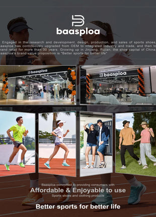 Baasploa Women Running Shoes Lightweight Breathable Sport Shoes Female Comfort White Casual Sneakers Height Increase Cushioning PlatiNum