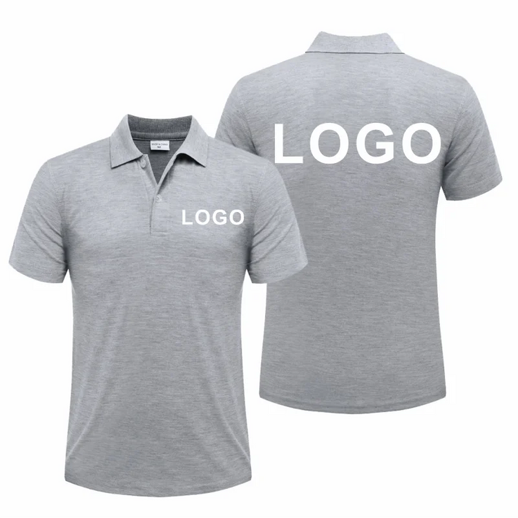 Polo casual estiva Polo personalizzata traspirante economica per società personale Polo da lavoro con ricamo con stampa logo personalizzato