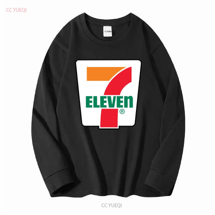 New 7 ELEVENE Gas Station Store T-Shirt Black Sizes S 5XL Long Sleeve Vintage Washed Designer Clothes Fashion Streetwear