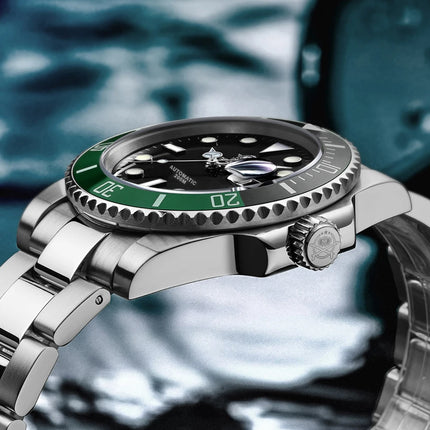 ADDIESDIVE Men's Watch NH35 Automatic Luxury Sapphire Crystal 200m Waterproof Luminous Date Stainless Watches Relogios Masculino
