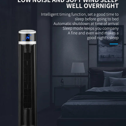 Ventilatore a Torre 2026 Nuovo Modello Aggiornato, Ventilatore da Terra, Ventilatore Verticale Silenzioso Senza Pale, Compagno per Condizionatore d'Aria, Ventilatore Elettrico Domestico Senza Pale