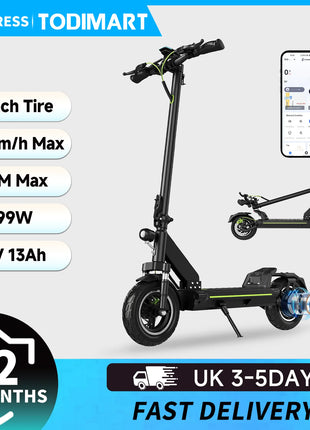 Monopattino elettrico TODIMART D5 D6 D6PRO 48V 18.2Ah 490W Max, velocità 24 km/h, autonomia 40-60 km, sospensioni a molla, connessione APP, monopattino elettrico fuoristrada per adulti