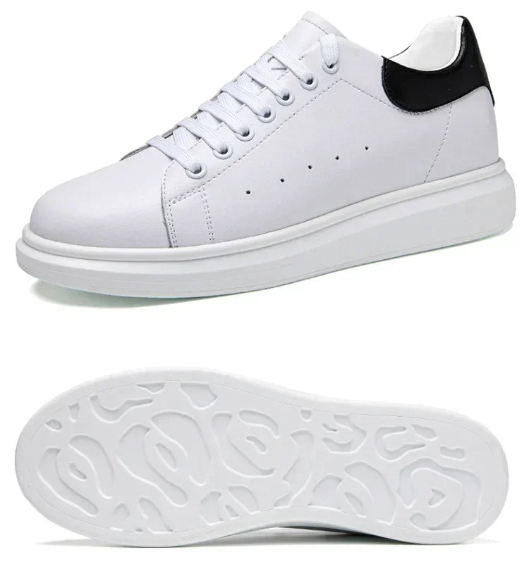 New Men women sneakers height increasing shoes invisible 6 8 10cm heighten sports shoes man taller lift white elevator shoes