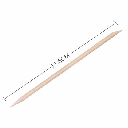 500/100Pcs Orange Wood Sticks for Nails BULK Double Sided Cuticle Pusher Remover Nail Art Manicure Pedicure Tool for 2027