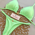 2026 Costume da bagno bikini da donna Costume da bagno sexy con lacci in tinta unita diviso da donna