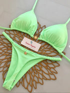 2026 Costume da bagno bikini da donna Costume da bagno sexy con lacci in tinta unita diviso da donna