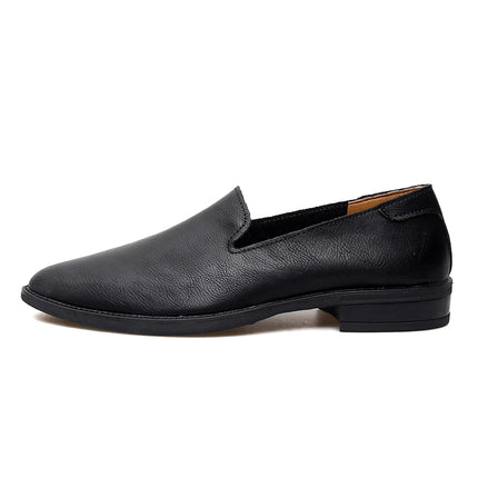 Big Size 47 48 mocassini da uomo Slip On scarpe Casual in pelle estate punta a punta larghezza stretta stile coreano Slip-On in morbida pelle