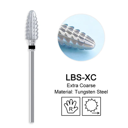 Carbide Large Cone Nail Drill Bits Electric Milling Cutter For Gel Polish Removal Grinding DIY Home Salon Manicure Pedicure Nail Art Accessories Supplies