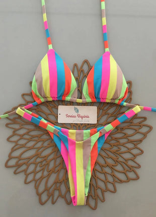Micro Bikini 2026 Push Up Donna Costumi da Bagno Sexy Brasiliani Set Bikini Perizoma Stampa Biquini Abbigliamento Mare Estivo