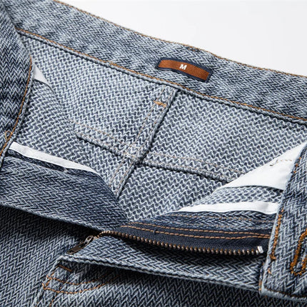 AIOPESON Pantaloncini di jeans casual retrò estivi da uomo 2025 Pantaloncini di jeans comodi ed eleganti in misto cotone vintage slim fit