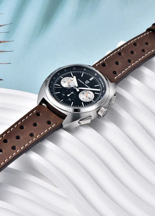 Orologio da Uomo PAGANI DESIGN con Quadrante Giallo, Cronografo al Quarzo, Movimento Giapponese VK63, Vetro Zaffiro, Impermeabile, Novità 2026