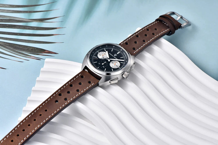 Orologio da Uomo PAGANI DESIGN con Quadrante Giallo, Cronografo al Quarzo, Movimento Giapponese VK63, Vetro Zaffiro, Impermeabile, Novità 2026