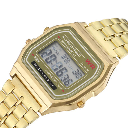 Orologio da donna uomo unisex oro argento nero vintage LED digitale sportivo militare orologi da polso elettronico digitale presente regalo maschile platinumshop